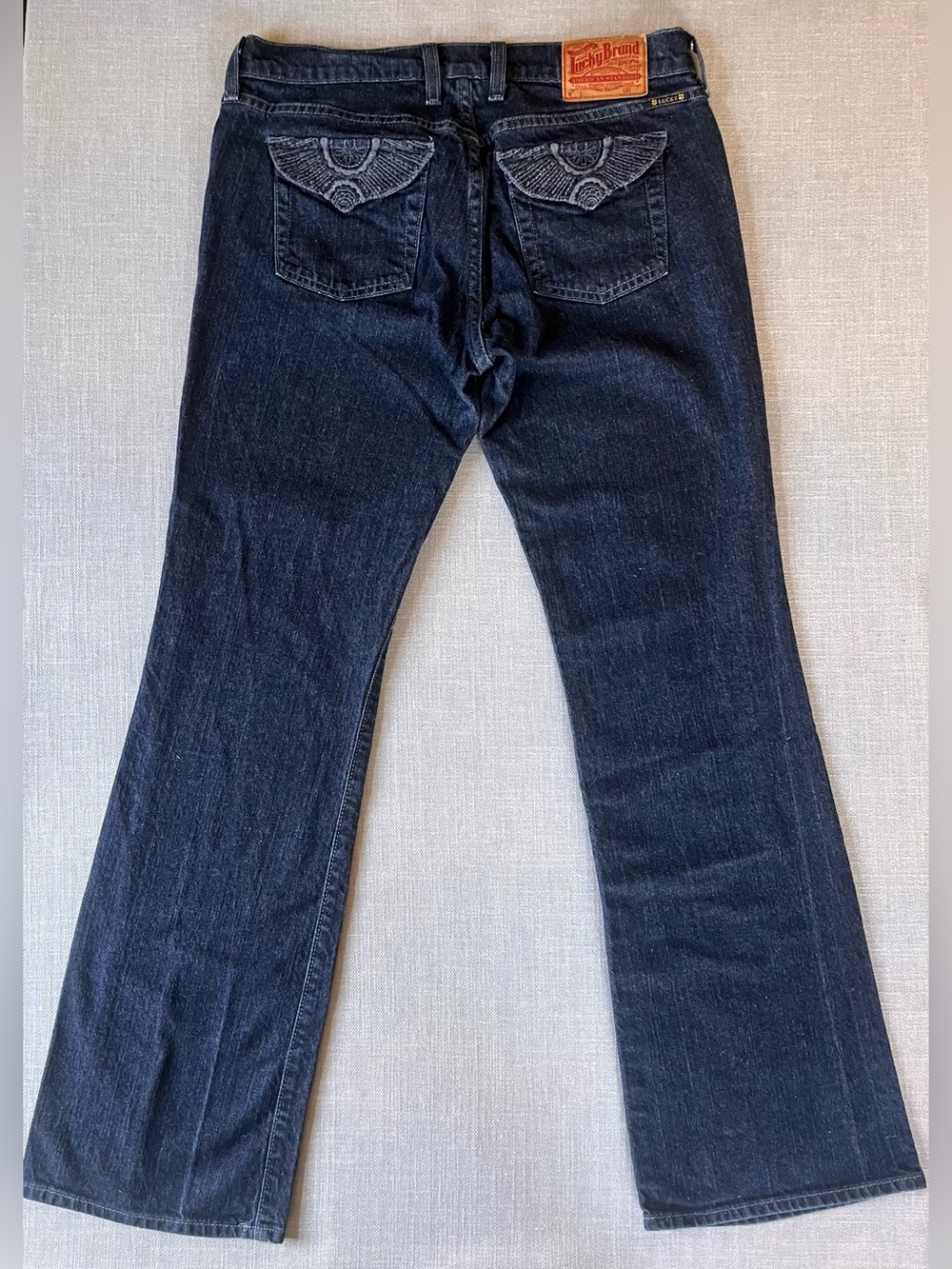 Lucky Brand Dark Indigo Wash Bootcut Low Rise Raja Sweet N Low Jeans - 8/29